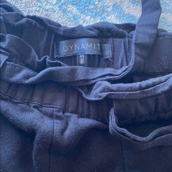 Dynamite High-waisted black tie up shorts - Picture 4 of 5